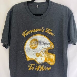 Black faded worn Tennessee Time To Shine Vols Ole Smoky Moonshine SEC football